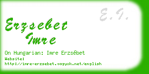 erzsebet imre business card